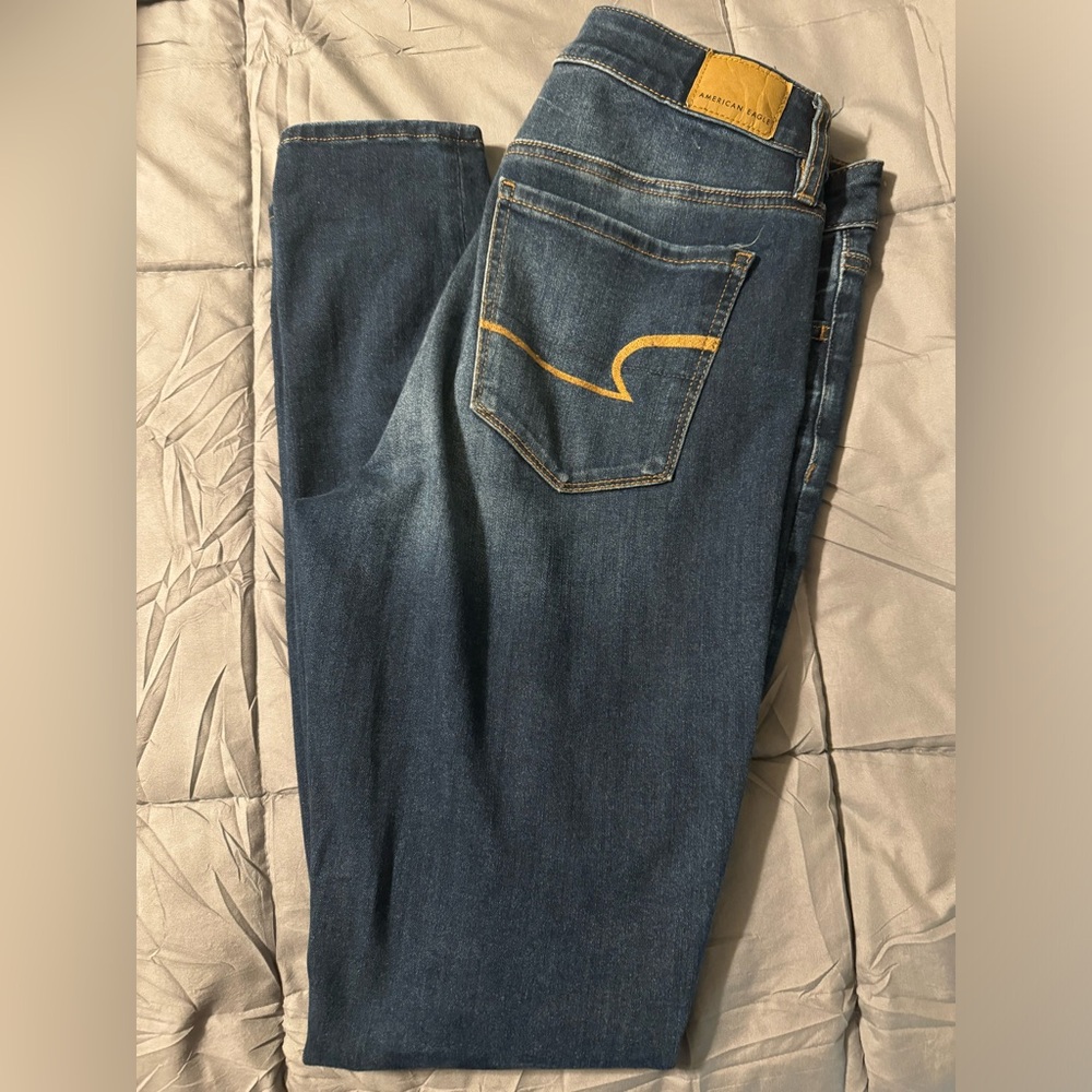 360 next level stretch. Hi-rise jeggings. Size 8 long.